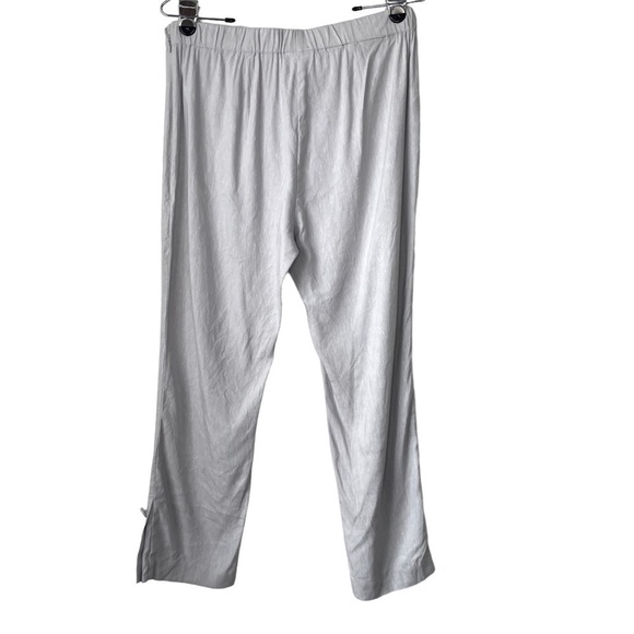J. Jill Linen Stretch Gray Cropped Pants - Picture 4 of 8